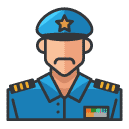 police officer man Filled Outline Icon