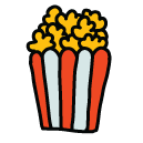 popcorn Doodle Icon