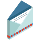 post envelope Isometric Icon