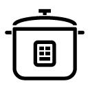 pot and lid line Icon