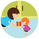 present giving flat Icon