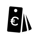 price tags euro glyph Icon