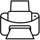 printer line Icon