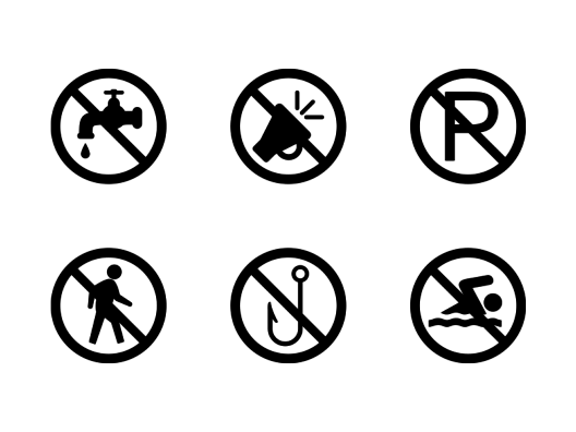 prohibition-signs-glyph-icons