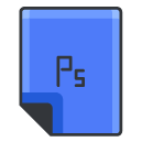 ps Filled Outline Icon