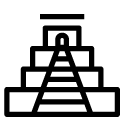 pyramid line Icon