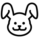 rabbit line Icon