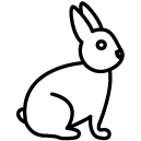 rabbit line Icon