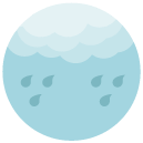 rain_3 Flat Round Icon