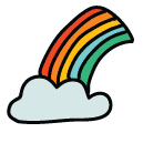 rainbow Doodle Icon