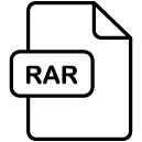 rar line Icon