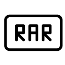 rar line Icon