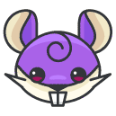 rattata Filled Outline Icon