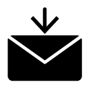 receive mail glyph Icon