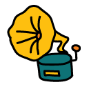 record player Doodle Icons