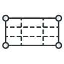 rectangular grid Filled Outline Icon
