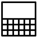 rectangular grid line Icon