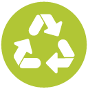 recycle Flat Round Icon