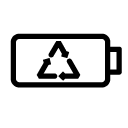 recycle battery 1 line Icon