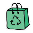 recycle shoppingbag Doodle Icons