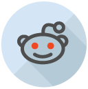 reddit Flat Round Icon