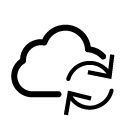 refresh cloud line Icon