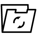 refresh folder line Icon