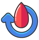 refresh liquid Filled Outline Icon