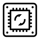refresh microchip line Icon