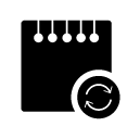 refresh notes glyph Icon