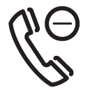 remove Phone line Icon