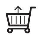 remove from shoppingkart line Icon