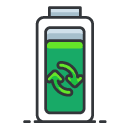 reuse battery Filled Outline Icon