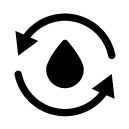 reuse water glyph Icon