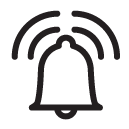 ringing bell line Icon