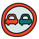 road sign Doodle Icon