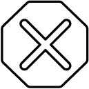 road sign line Icon