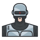 robocop Filled Outline Icon