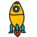 rocket_1 Doodle Icon