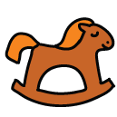 rocking horse Doodle Icons