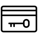 room key card line Icon