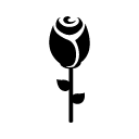 rose glyph Icon