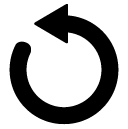 rotate left glyph Icon