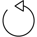 rotate left line Icon