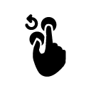 rotate left_2 glyph Icon