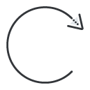 rotate one Filled Outline Icon