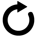 rotate right glyph Icon