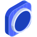 round Isometric Icon