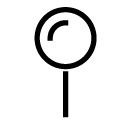 round pin line Icon