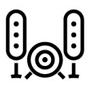 round speakers line Icon